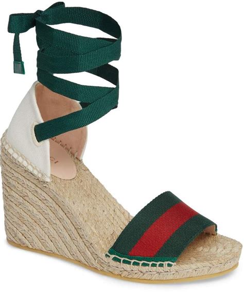 gucci espadrilles dames|Gucci espadrilles wedges.